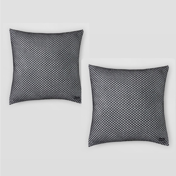 Ash & Dans Other - X2 Ash & Dans Addy Decorative Pillow in Black/Grey Size 16′ x 16” NWT $330